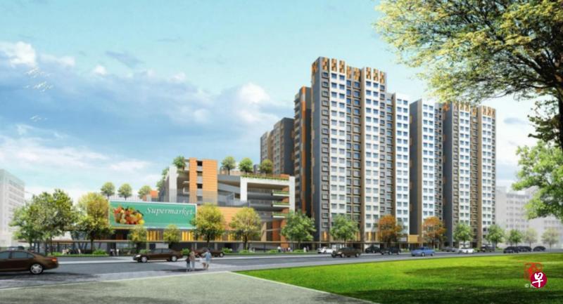 为受影响居民兴建的替代组屋坐落在循环路,一共有630个单位,毗邻麦波申地铁站,周围也有商店和食肆等。(建屋局提供构想图) 为受影响居民兴建的替代组屋坐落在循环路,一共有630个单位,毗邻麦波申地铁站,周围也有商店和食肆等。(建屋局提供构想图)