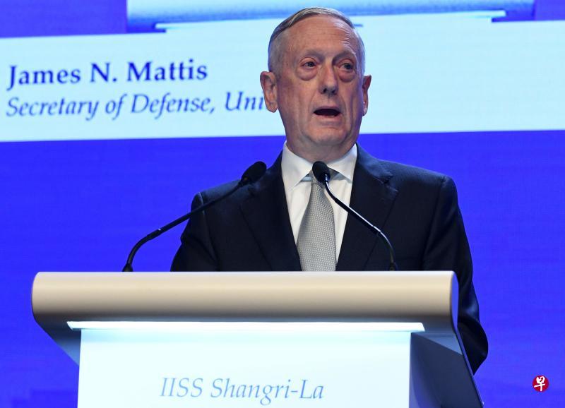 美国国防部长马蒂斯昨天不止一次对我国承办重要会谈的能力予以肯定。(法新社) 美国国防部长马蒂斯昨天不止一次对我国承办重要会谈的能力予以肯定。(法新社)