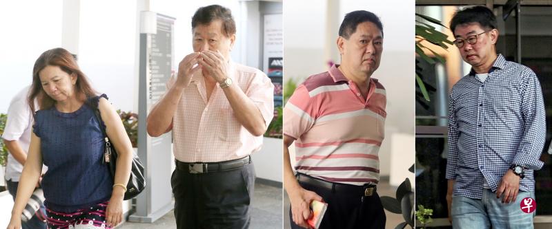 被告谢义南(左起)、柯宝顺与薛绍文。(档案照) 被告谢义南(左起)、柯宝顺与薛绍文。(档案照)