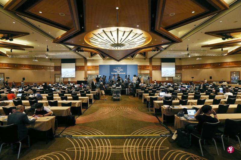 由韩国政府设立的韩国媒体中心设于史丹福瑞士酒店,为海内外记者提供各方面支援。(梁伟康摄) 由韩国政府设立的韩国媒体中心设于史丹福瑞士酒店,为海内外记者提供各方面支援。(梁伟康摄)