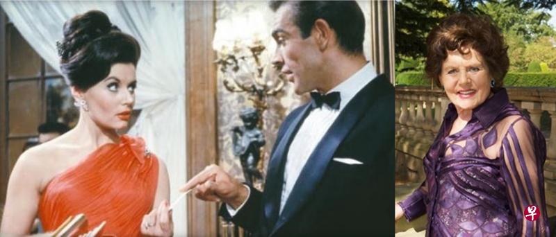 首位“邦女郎”尤尼斯盖森与尚康纳利在电影里创造了经典台词。右图为尤尼斯近照。(互联网) 首位“邦女郎”尤尼斯盖森与尚康纳利在电影里创造了经典台词。右图为尤尼斯近照。(互联网)