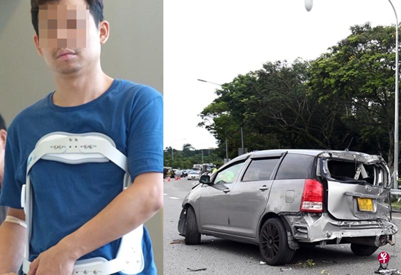 被告英冠明疏忽驾驶,导致汽车失控滑溜,酿成一死四伤车祸。(档案照) 被告英冠明疏忽驾驶,导致汽车失控滑溜,酿成一死四伤车祸。(档案照)