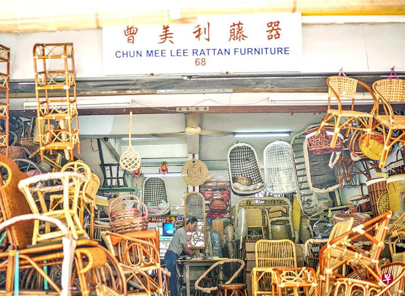 “曾美利藤器”售卖传统的全手工藤制家具。(取自网络) “曾美利藤器”售卖传统的全手工藤制家具。(取自网络)