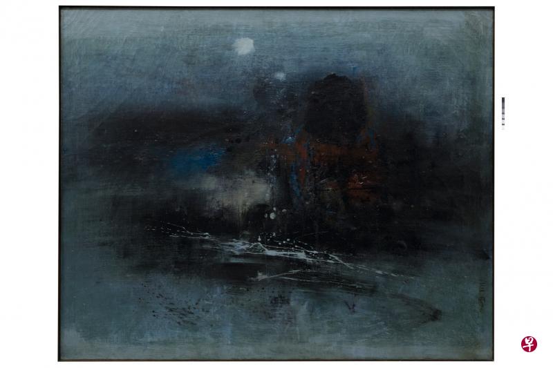 钟四宾作于1964年的油画《自然》(81.5乘100厘米)。(主办方提供) 钟四宾作于1964年的油画《自然》(81.5乘100厘米)。(主办方提供)