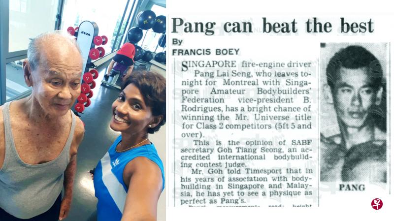 彭萊城当年是新加坡先生,也是铁人先生。(取自面簿&国家图书馆网页) 彭萊城当年是新加坡先生,也是铁人先生。(取自面簿&国家图书馆网页)