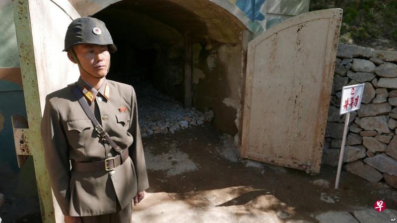 被炸毁之前的朝鲜丰溪里核试验场。(互联网) 被炸毁之前的朝鲜丰溪里核试验场。(互联网)