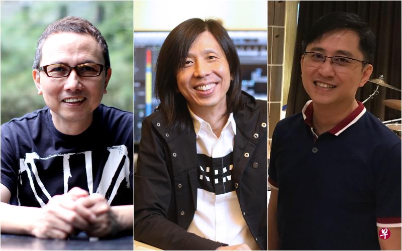 Martin Tang(左起)、Kenn C和Terence Teo再次受邀加入《中国新歌声》编曲团队。(档案照) Martin Tang(左起)、Kenn C和Terence Teo再次受邀加入《中国新歌声》编曲团队。(档案照)