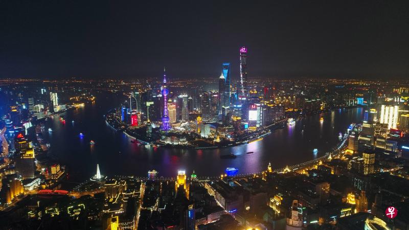 中国上海夜景。（新华社）