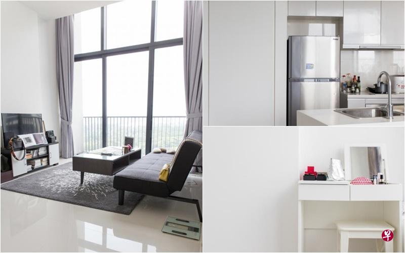 这间一房一厅屋子的主人是一名单身白领女性,对家居要求简省。 这间一房一厅屋子的主人是一名单身白领女性,对家居要求简省。