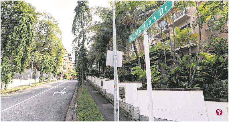 八旬狮城商与六旬香港富婆在13年前花了310万2300元联名购买圣马丁通道的私宅。(饶进礼摄) 八旬狮城商与六旬香港富婆在13年前花了310万2300元联名购买圣马丁通道的私宅。(饶进礼摄)