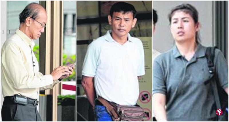 左图:答辩人田震添 中图:沈天祥难掩丧妻之痛。 右图:答辩人欧阳秦珑在车祸发生前骑电单车载女死者上班。(档案照) 左图:答辩人田震添 中图:沈天祥难掩丧妻之痛。 右图:答辩人欧阳秦珑在车祸发生前骑电单车载女死者上班。(档案照)