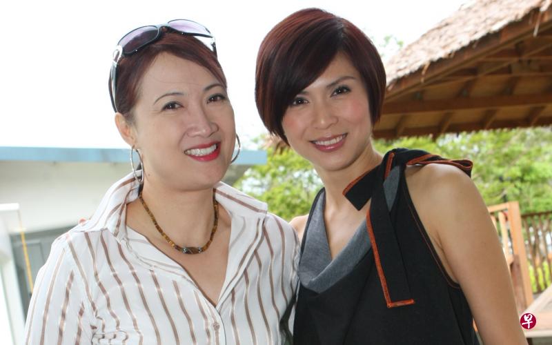 洪慧芳(左)和潘玲玲两人的关系一直友好。(档案照) 洪慧芳(左)和潘玲玲两人的关系一直友好。(档案照)