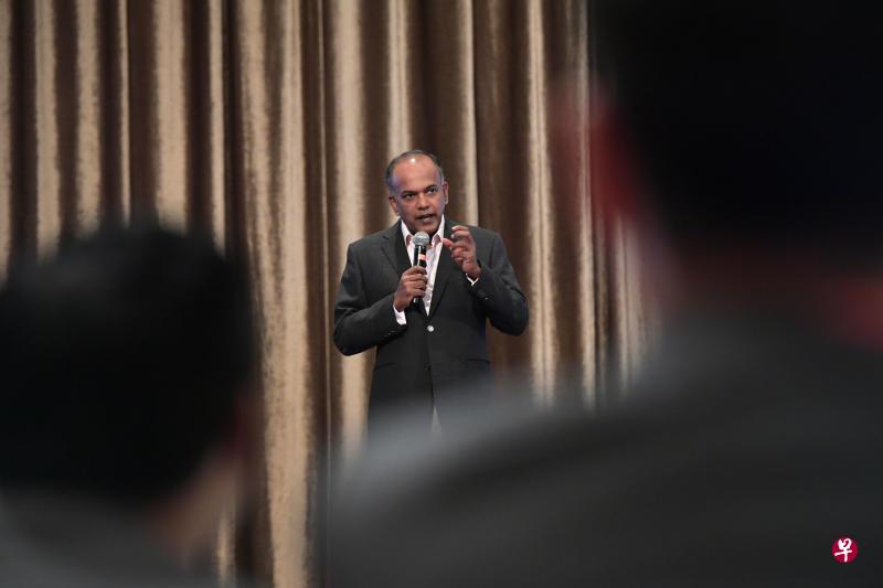 内政部长兼律政部长尚穆根透露,我国逮捕和处置的极端分子人数有所增加。(档案照) 内政部长兼律政部长尚穆根透露,我国逮捕和处置的极端分子人数有所增加。(档案照)