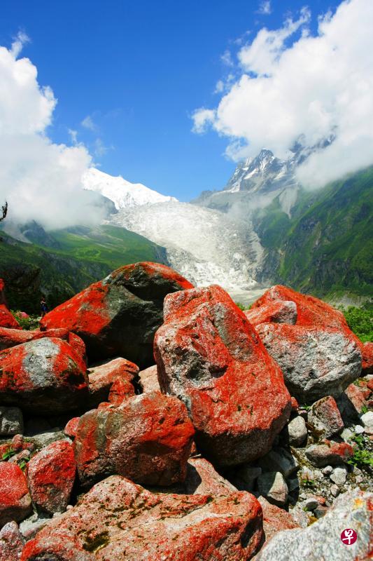 海螺沟五绝是海螺沟的特色,分别有日照金山、冰川倾泻、雪谷温泉、原始森林及康巴藏族风情。(旅行社提供) 海螺沟五绝是海螺沟的特色,分别有日照金山、冰川倾泻、雪谷温泉、原始森林及康巴藏族风情。(旅行社提供)