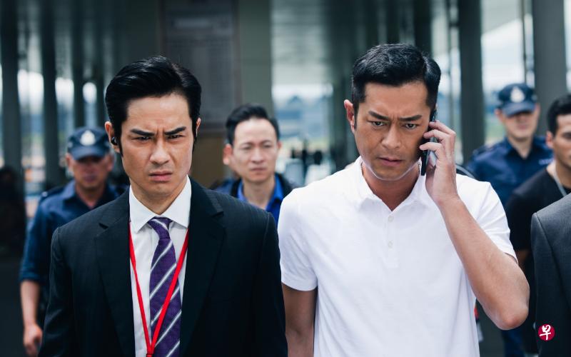 郑嘉颖(左)与古天乐在《L风暴》有不少对手戏。(邵氏提供) 郑嘉颖(左)与古天乐在《L风暴》有不少对手戏。(邵氏提供)