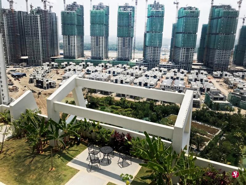 马来西亚柔佛州的森林城市发展项目。（路透社）