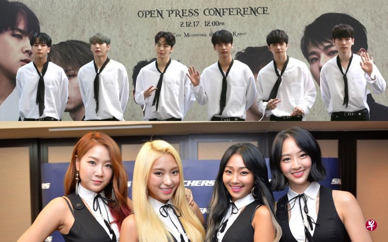 韩国偶像如VIXX(Jellyfish旗下艺人),以及已各自单飞发展的Sistar(Starship娱乐)出道前,都会经过试镜和严格的培训。(档案照) 韩国偶像如VIXX(Jellyfish旗下艺人),以及已各自单飞发展的Sistar(Starship娱乐)出道前,都会经过试镜和严格的培训。(档案照)