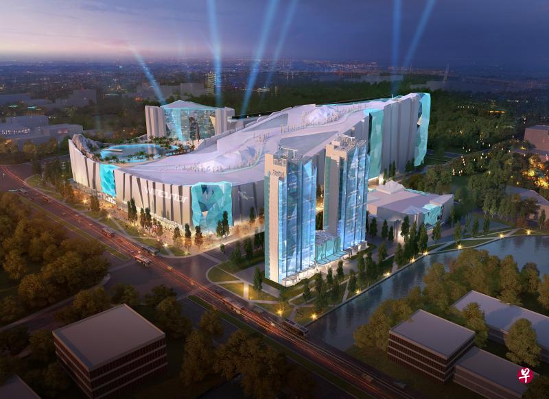 上海冰雪之星由新加坡高鸿集团携手中国企业打造,2022年落成后将成为上海旅游新热点。(KOP提供构想图) 上海冰雪之星由新加坡高鸿集团携手中国企业打造,2022年落成后将成为上海旅游新热点。(KOP提供构想图)