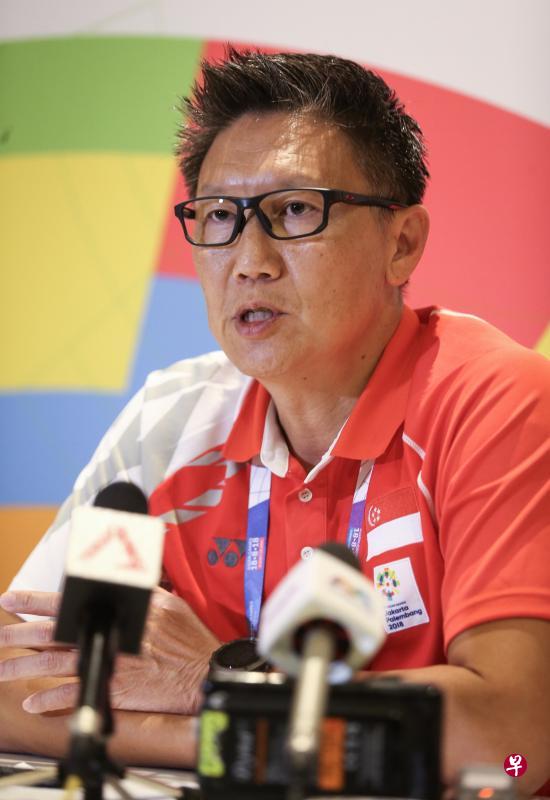 新加坡代表团团长李宏耀:首次参加亚运会的202名运动员贡献了总奖牌数的75%,表现优异。(叶振忠摄) 新加坡代表团团长李宏耀:首次参加亚运会的202名运动员贡献了总奖牌数的75%,表现优异。(叶振忠摄)