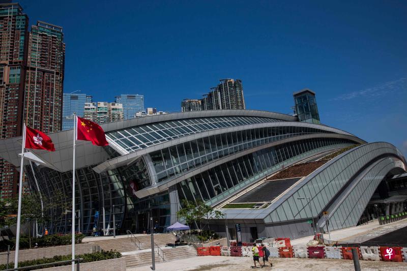 香港高铁西九龙站。(法新社) 香港高铁西九龙站。(法新社)