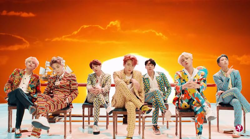 防弹少年团的“Idol”视频上网后迅速突破一亿点击量。(互联网) 防弹少年团的“Idol”视频上网后迅速突破一亿点击量。(互联网)