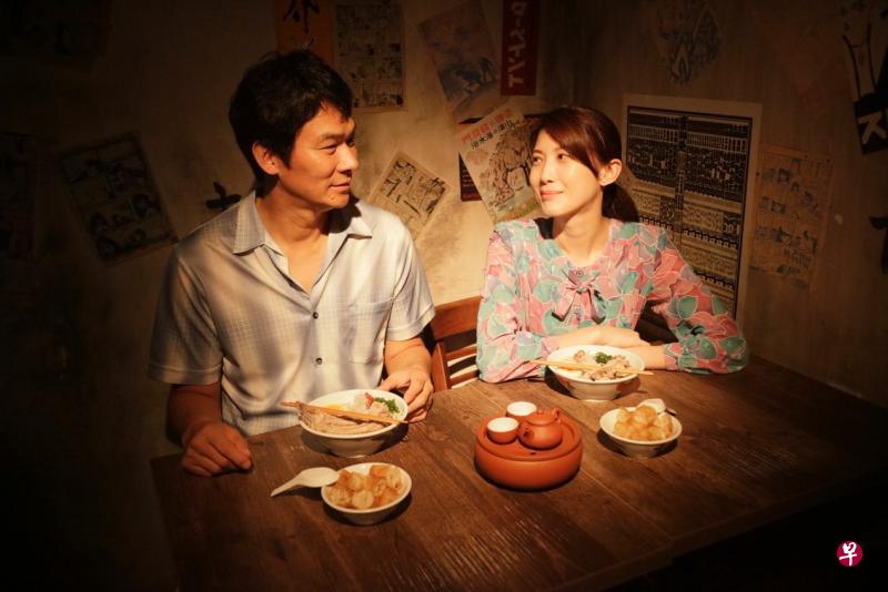 欧萱（右）主演的《情牵拉面茶》明天在西班牙影展的烹饪电影单元放映。（档案照）