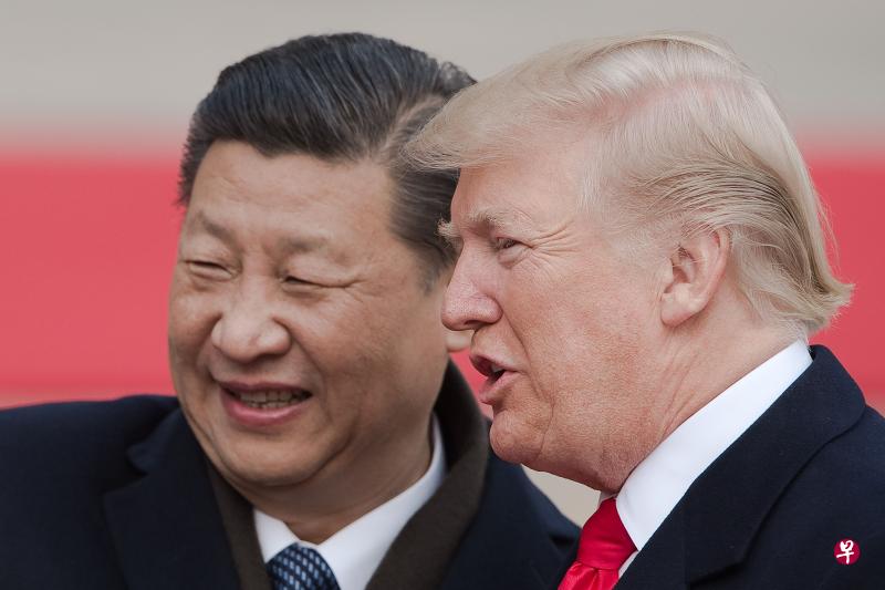 特朗普(右)去年11月访问北京时与习近平会面。(法新社) 特朗普(右)去年11月访问北京时与习近平会面。(法新社)