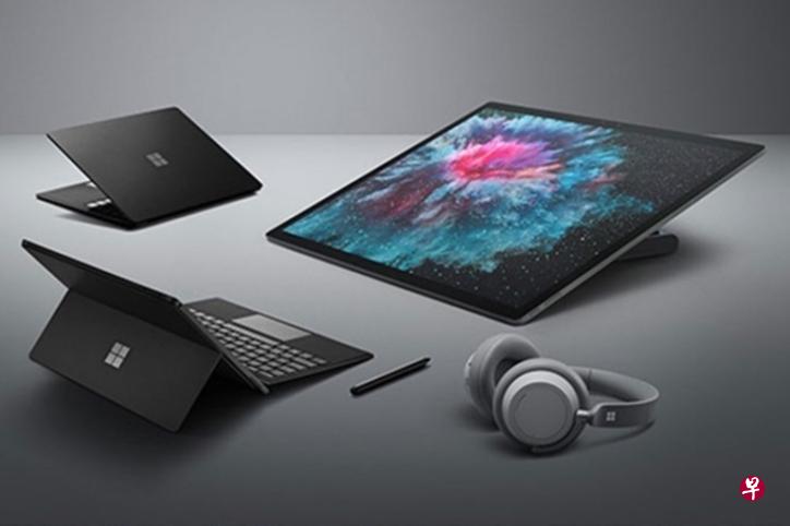 微软新系列Surface产品。 微软新系列Surface产品。