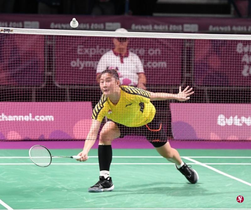 女单铜牌战,许妤欣落败获第四名。(全国奥理会提供) 女单铜牌战,许妤欣落败获第四名。(全国奥理会提供)