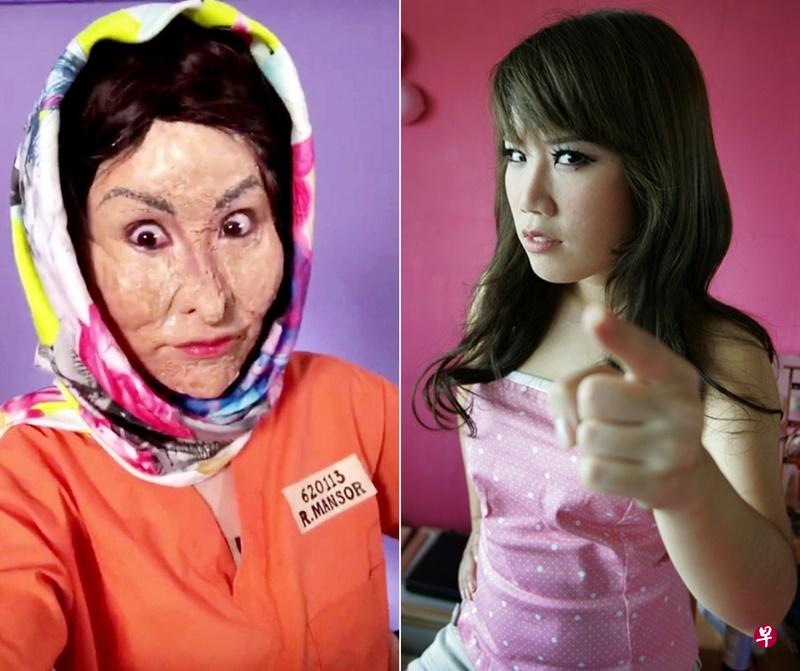 下雪化身马前首相夫人罗斯玛。(互联网) 下雪化身马前首相夫人罗斯玛。(互联网)