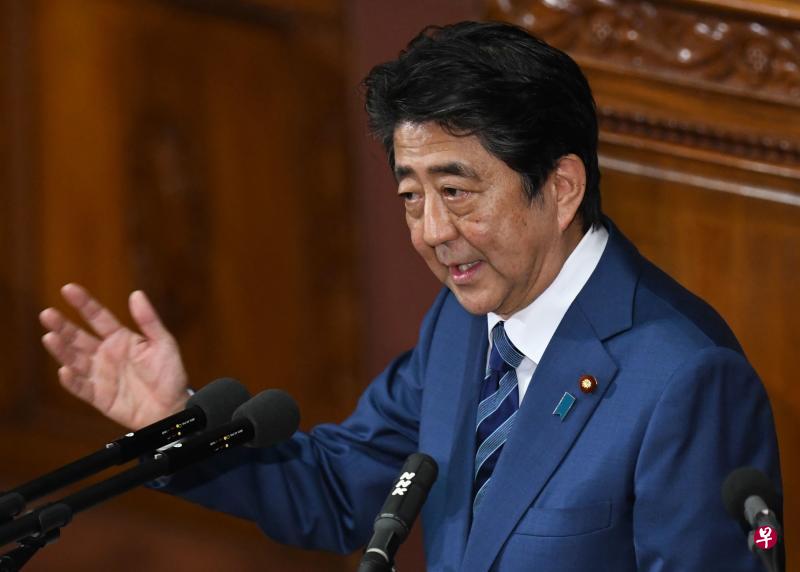 安倍24日在议会发表施政演说,大谈日俄及日中关系。(法新社) 安倍24日在议会发表施政演说,大谈日俄及日中关系。(法新社)