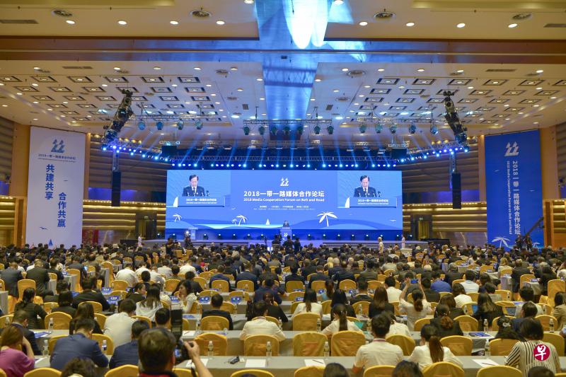 10月30日,2018年“一带一路媒体合作论坛”在博鳌举行。(中新社) 10月30日,2018年“一带一路媒体合作论坛”在博鳌举行。(中新社)