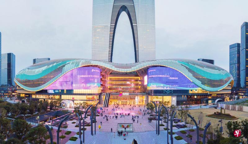 苏州中心商场是凯德在中国参与合作体量最大的购物中心。(苏州中心商场提供) 苏州中心商场是凯德在中国参与合作体量最大的购物中心。(苏州中心商场提供)