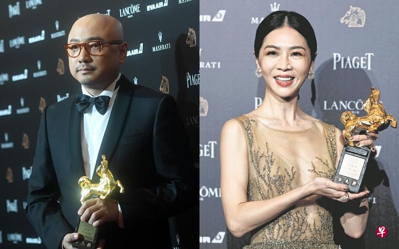 徐峥(左图)夺下影帝奖项。《谁先爱上他的》获得包括谢盈萱(右图)拿下的最佳女主角三奖。(新华社/路透社) 徐峥(左图)夺下影帝奖项。《谁先爱上他的》获得包括谢盈萱(右图)拿下的最佳女主角三奖。(新华社/路透社)