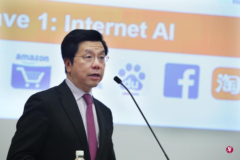 李开复认为,中国在人工智能领域最大的优势是拥有庞大的数据。(陈来福摄) 李开复认为,中国在人工智能领域最大的优势是拥有庞大的数据。(陈来福摄)