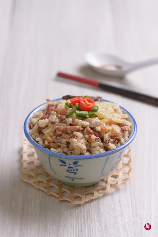 芥菜香菇糙米饭（Kin@Say Cheese Studios提供）
