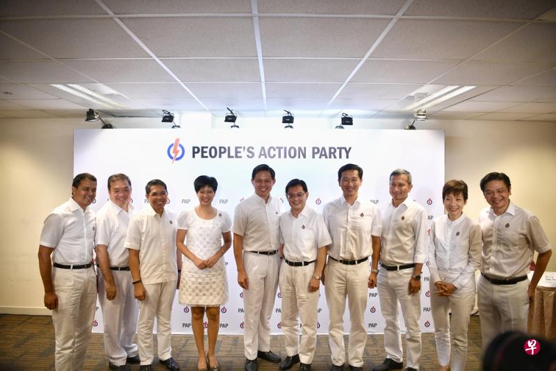 人民行动党昨天下午公布新一届中央执行委员会。(海峡时报) 人民行动党昨天下午公布新一届中央执行委员会。(海峡时报)