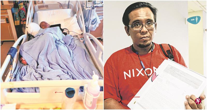 不幸患上睾丸癌的艾迪尔(左),现在需时常进出医院接受治疗。法米(右)希望通过《联合晚报》呼吁,找到患上同样病症的病人及家属,以向他们了解此病的疗程及他们的抗病经历。(潘丰源摄) 不幸患上睾丸癌的艾迪尔(左),现在需时常进出医院接受治疗。法米(右)希望通过《联合晚报》呼吁,找到患上同样病症的病人及家属,以向他们了解此病的疗程及他们的抗病经历。(潘丰源摄)