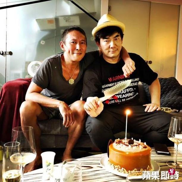 钮承泽(左)与警匪片《跑马》男主角任贤齐。(互联网) 钮承泽(左)与警匪片《跑马》男主角任贤齐。(互联网)