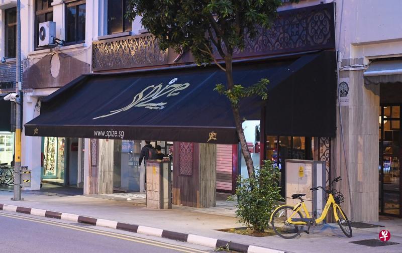 里峇峇利路的Spize餐馆。 里峇峇利路的Spize餐馆。