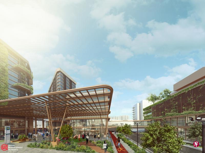 兀兰区域中心未来发展构想图。（市区重建局提供）