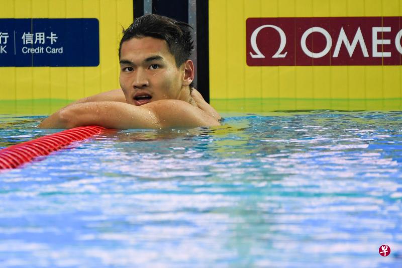 徐嘉余获男子200米仰泳第六名。(新华社) 徐嘉余获男子200米仰泳第六名。(新华社)