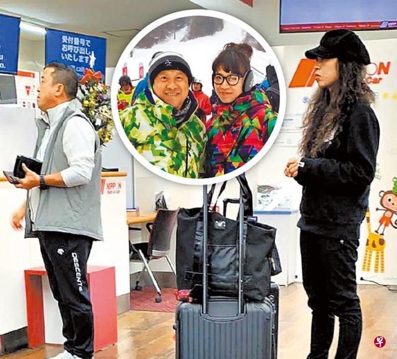 港媒接获读者爆料,捕捉到曾志伟与女伴在车祸前一天同进同出的身影。(互联网) 港媒接获读者爆料,捕捉到曾志伟与女伴在车祸前一天同进同出的身影。(互联网)