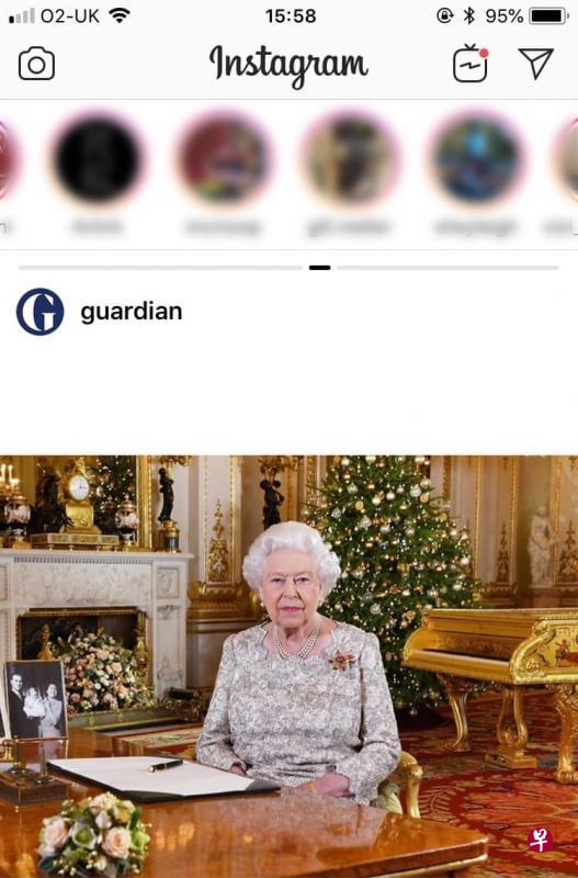 Instagram将浏览方式改为左右滑。(取自The Guardian) Instagram将浏览方式改为左右滑。(取自The Guardian)