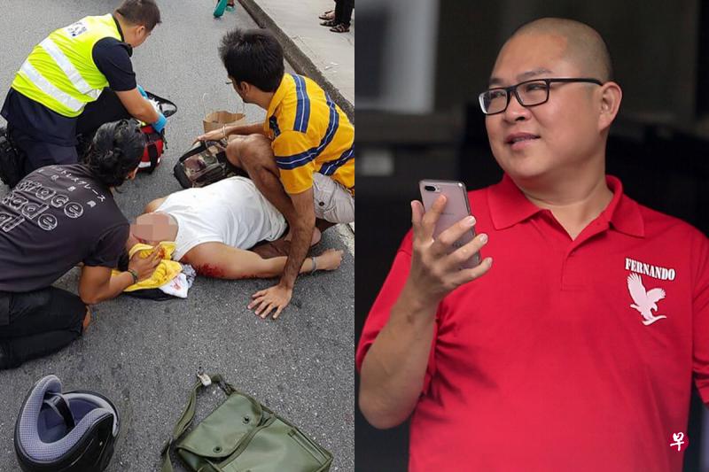 死者尔温被车撞倒后伤重不治(左图,档案照)。肇祸司机苏汉雄(右图)昨天被判坐牢两周和禁驾5年。(海峡时报) 死者尔温被车撞倒后伤重不治(左图,档案照)。肇祸司机苏汉雄(右图)昨天被判坐牢两周和禁驾5年。(海峡时报)