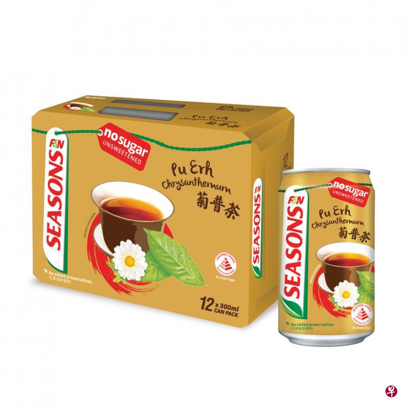 SEASONS新上市罐装无糖菊普茶。(商家提供) SEASONS新上市罐装无糖菊普茶。(商家提供)