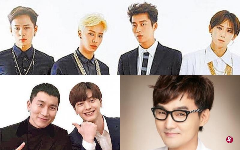 上排左起:龙俊亨、李起光、尹斗俊、张贤胜。下排左起:恩光、星材及赵佳烈。(互联网)) 上排左起:龙俊亨、李起光、尹斗俊、张贤胜。下排左起:恩光、星材及赵佳烈。(互联网))