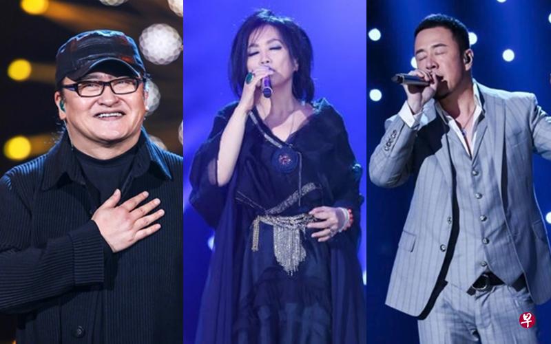 今年的重量级参赛歌手有刘欢(左起)、齐豫、杨坤。(互联网) 今年的重量级参赛歌手有刘欢(左起)、齐豫、杨坤。(互联网)