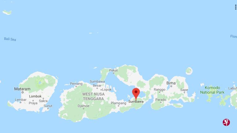 印度尼西亚松巴哇岛今早发生6级地震（互联网）