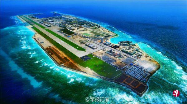 中国《解放军报》官方微博“军报记者”近日发布了一组图片,其中包括首次公开发布中国南沙群岛(新加坡称斯普拉特里群岛)的永暑岛的高清全景图片。(解放军报) 中国《解放军报》官方微博“军报记者”近日发布了一组图片,其中包括首次公开发布中国南沙群岛(新加坡称斯普拉特里群岛)的永暑岛的高清全景图片。(解放军报)